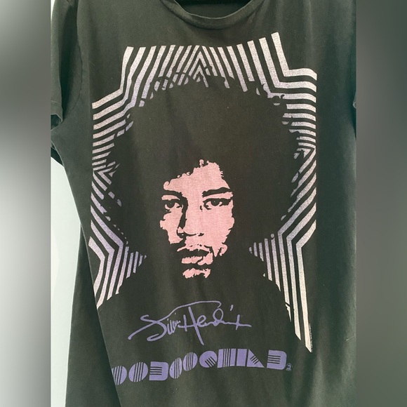 Vintage Jimi Hendrix Crewneck T-Shirt Voodoo Child Rock T Band Tee - Picture 4 of 5